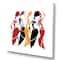 Designart - Beautiful Dancers African American Silhouettes - Modern Canvas Wall Art Print